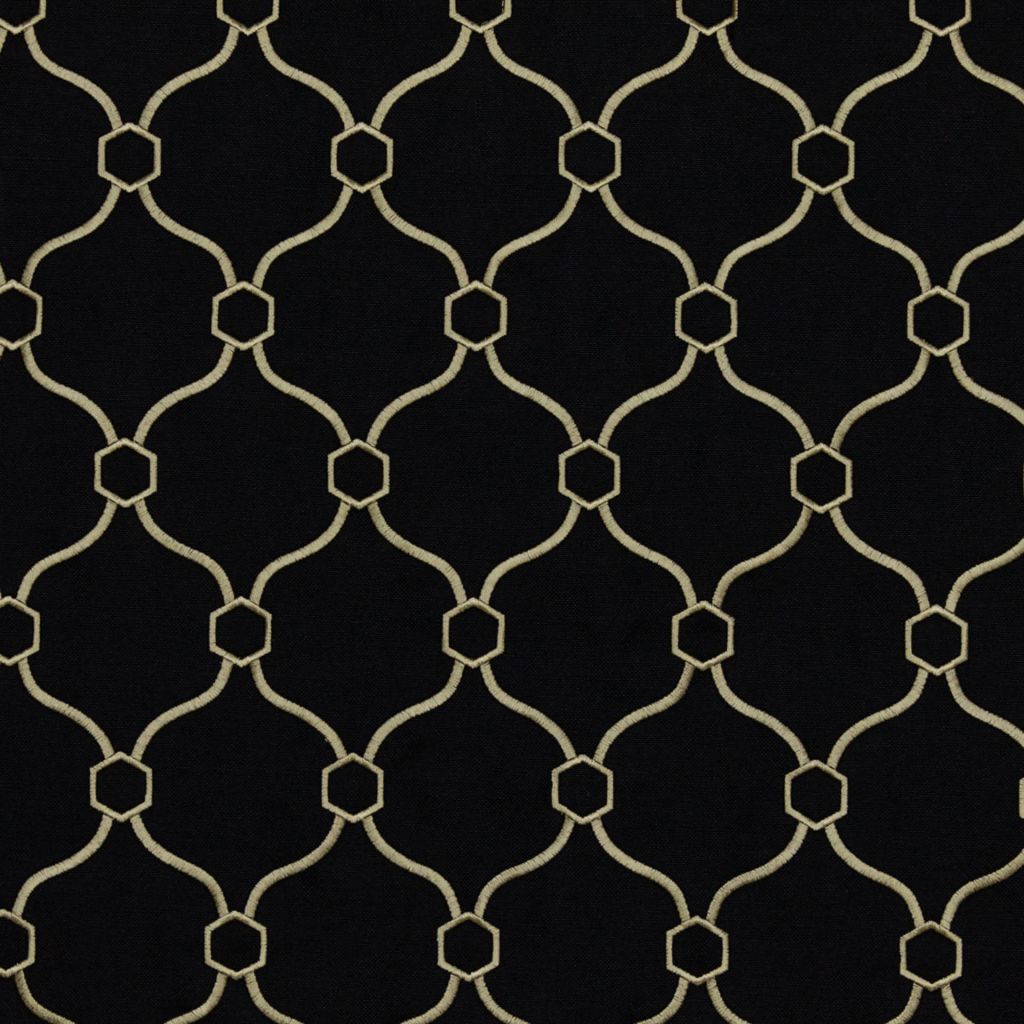 Picardie Trellis – Ebony - RM Coco Fabric