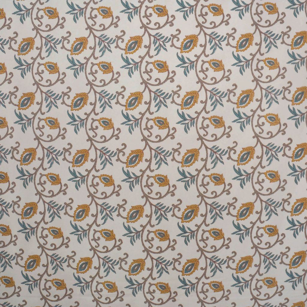 2292CB – GOLD/TURQUOISE - RM Coco Fabric