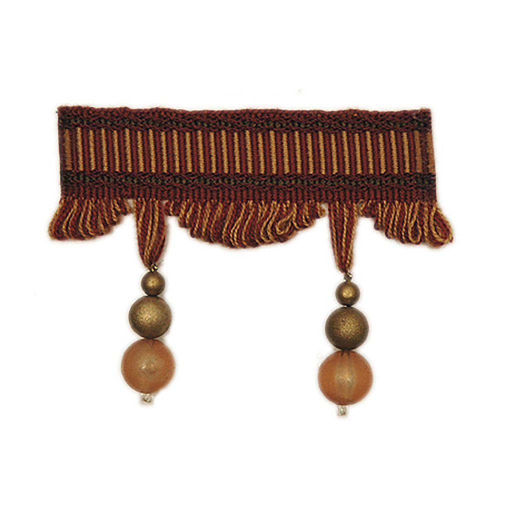 92072 BEADED TASSEL FRINGE â RICH RED