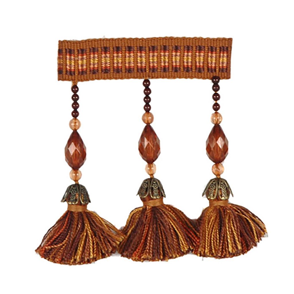 T1115 BEAD TASSEL F â SAFFRON BEAD TASSEL FRING