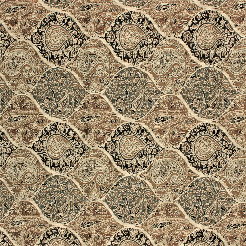 Bridlewood Paisley â Granite - RM Coco Fabric