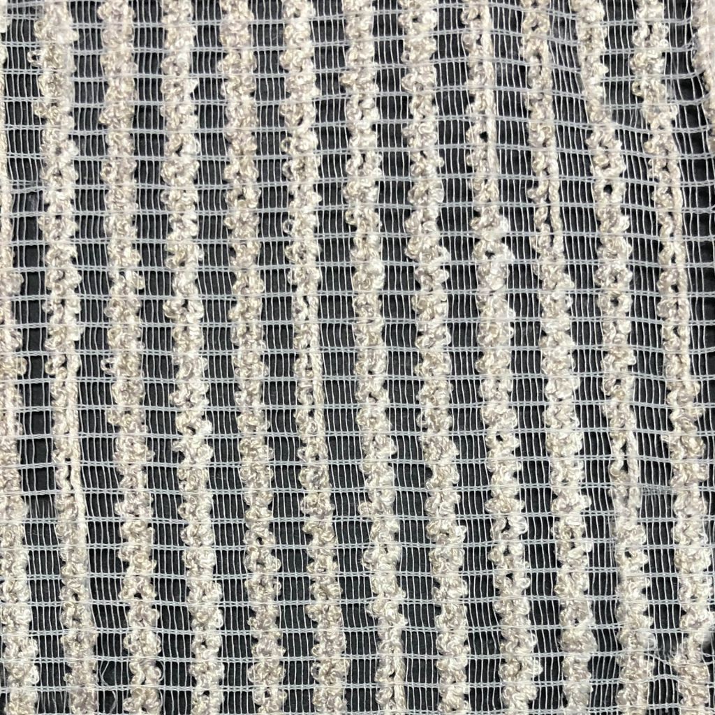 Gauze Stripe Wide-Width Sheer â Candlelight