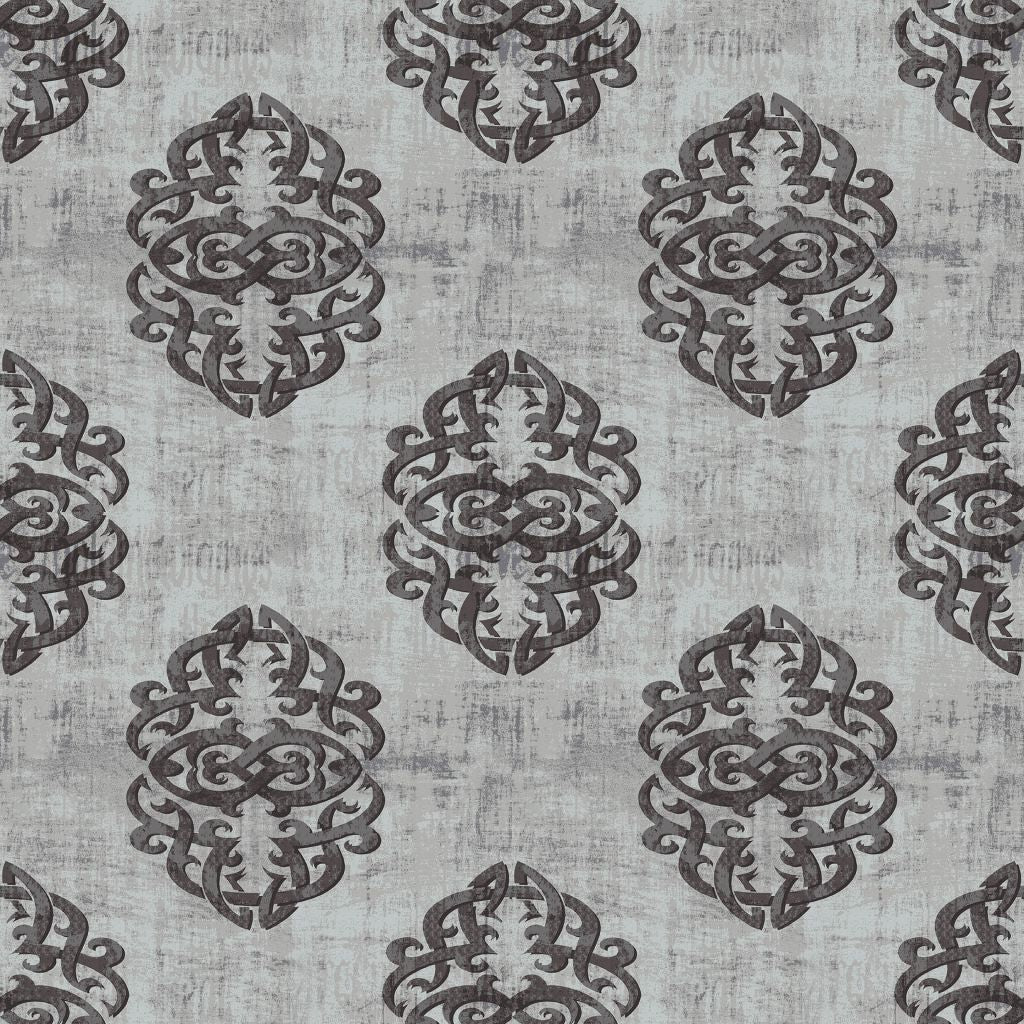 Guinevere Damask – Charcoal
