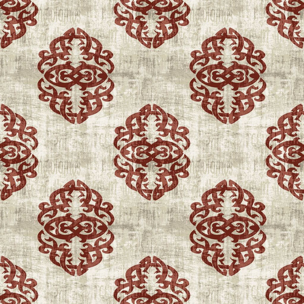 Guinevere Damask â Scarlet - RM Coco Fabric
