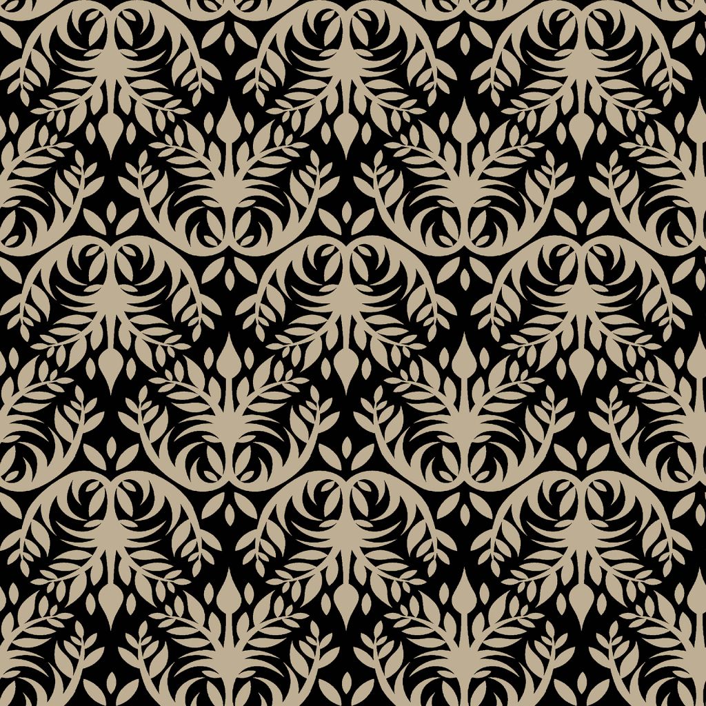 Double Dutch Damask Reversal – Black Walnut