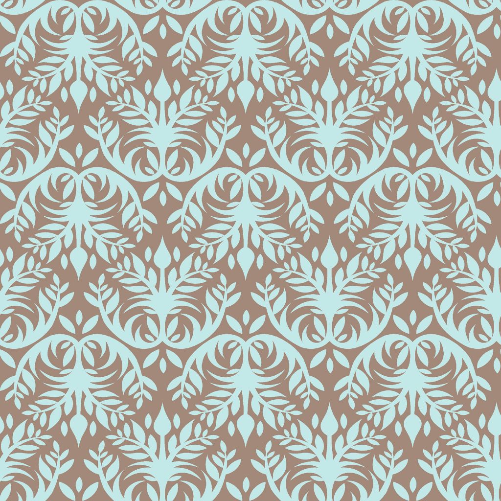 Double Dutch Damask Reversal – Robin's Egg