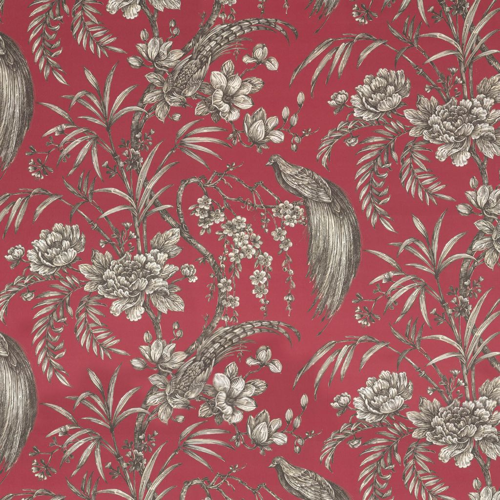 Lilibet's Garden â Crimson - RM Coco Fabric