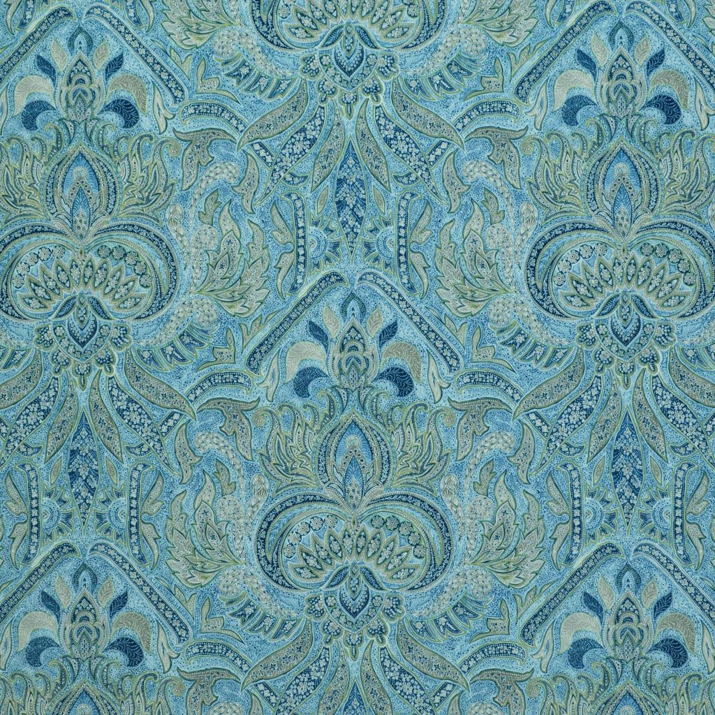 Sandahar Paisley â Blue Topaz - RM Coco Fabric