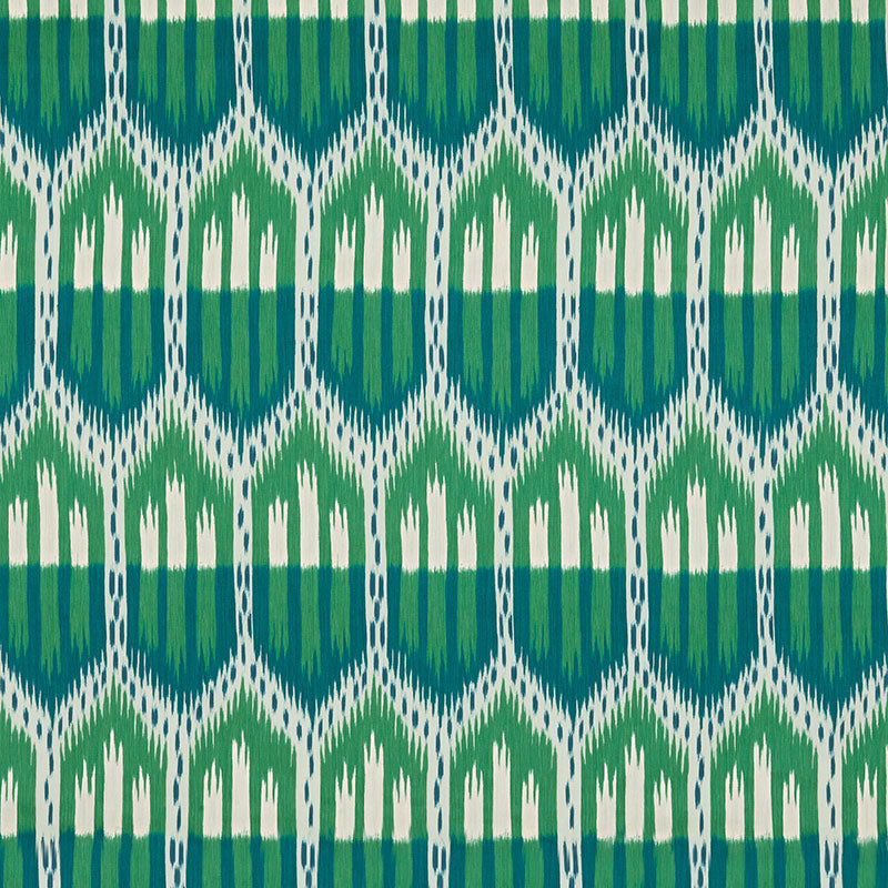 BUKHARA-IKAT-EMERALD-PEACOCK-SCHUMACHER-176083