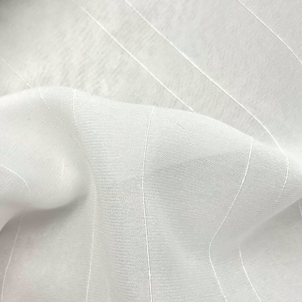 Candlefire Stripe Wide-Width FR Sheer – Snow