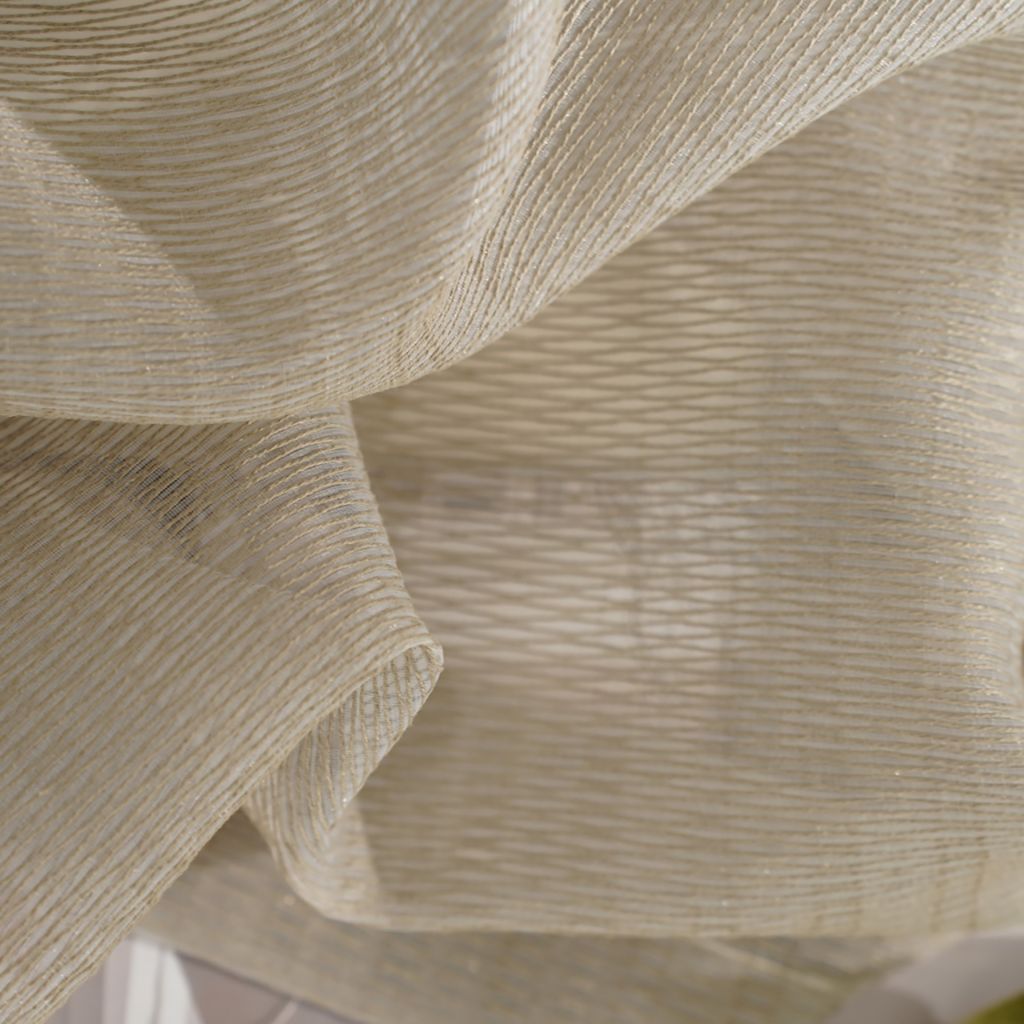 Marsailis Wide-Width FR Sheer â Sandstone - RM Coco Fabric