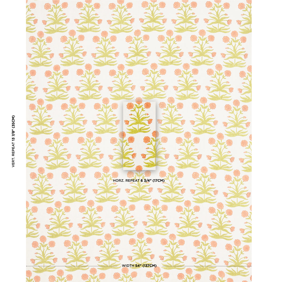 MUGHAL-HAND-BLOCK-PRINT-PEACH-SAP-GREEN-SCHUMACHER-181783
