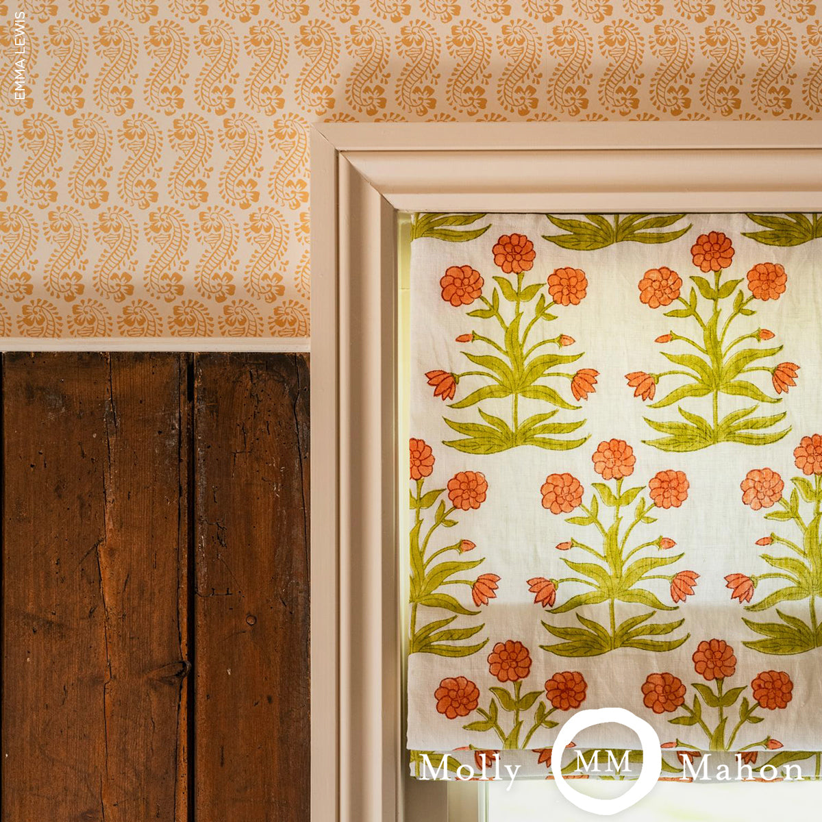 MUGHAL-HAND-BLOCK-PRINT-PEACH-SAP-GREEN-SCHUMACHER-181783