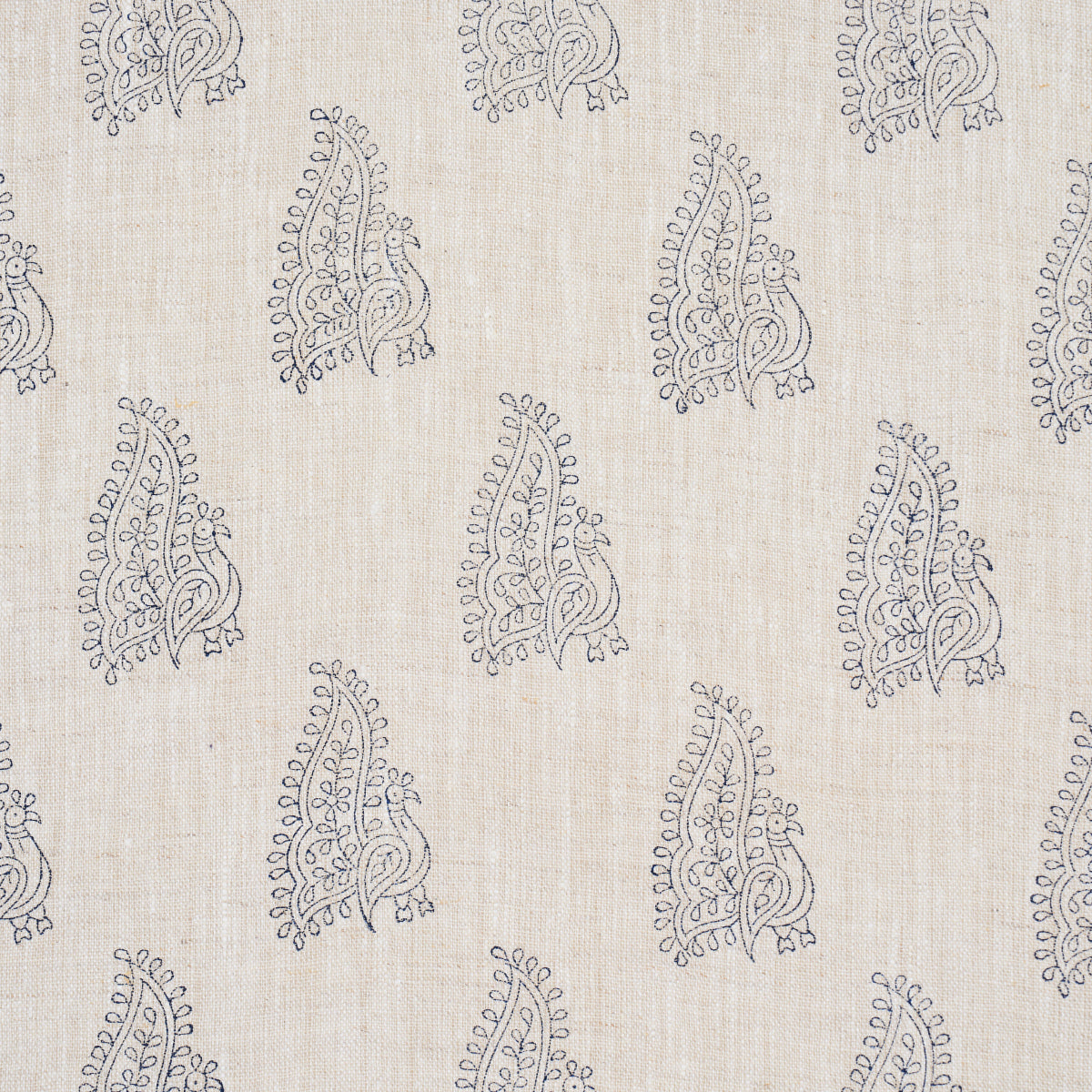 PEACOCK-LINEN-HAND-BLOCKED-PRINT-NAVY-FLAX-SCHUMACHER-181830