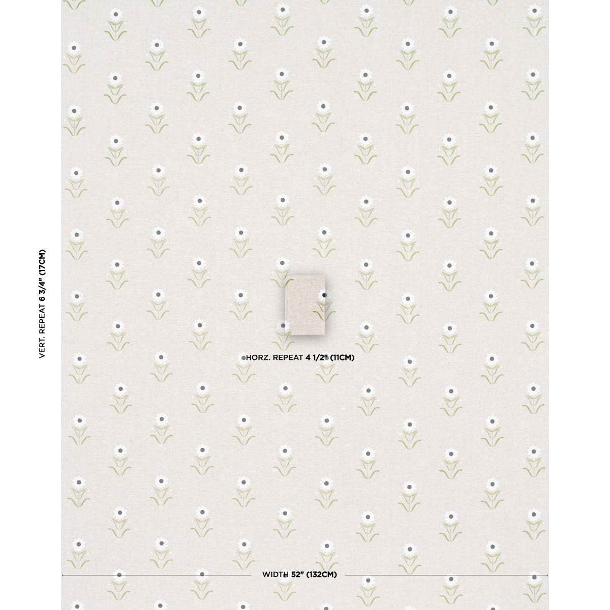 FORGET-ME-NOTS-WHITE-ON-LINEN-SCHUMACHER-181981