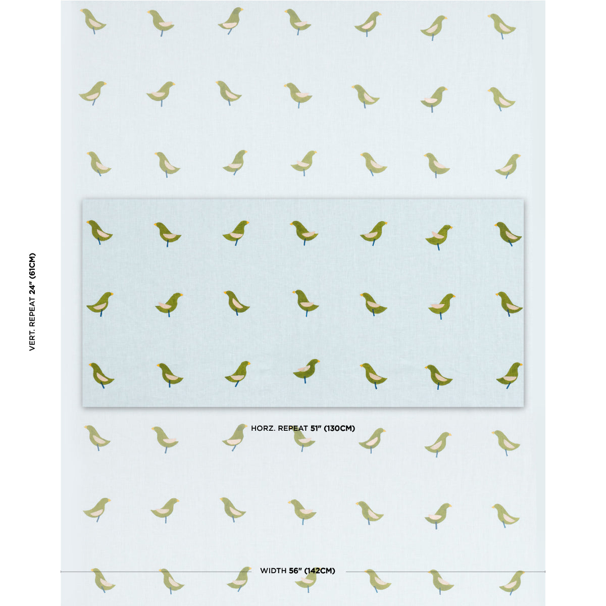 BIRDS-HAND-BLOCK-PRINT-GREEN-ON-SKY-SCHUMACHER-182381