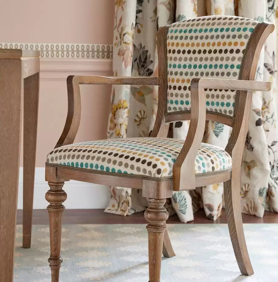 Rivoli Fouquet Chocolate/Grey/Beige - Nina Campbell - NCF4322-02 Fabric