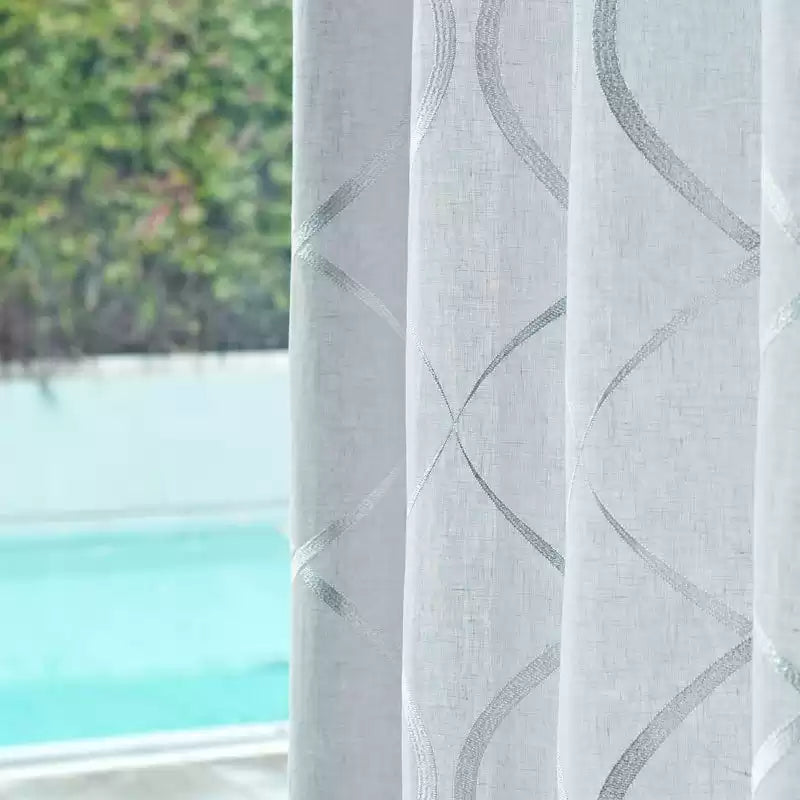 Sargasso Gaia Dove/Silver - Osborne & Little - F6320-01 Fabric