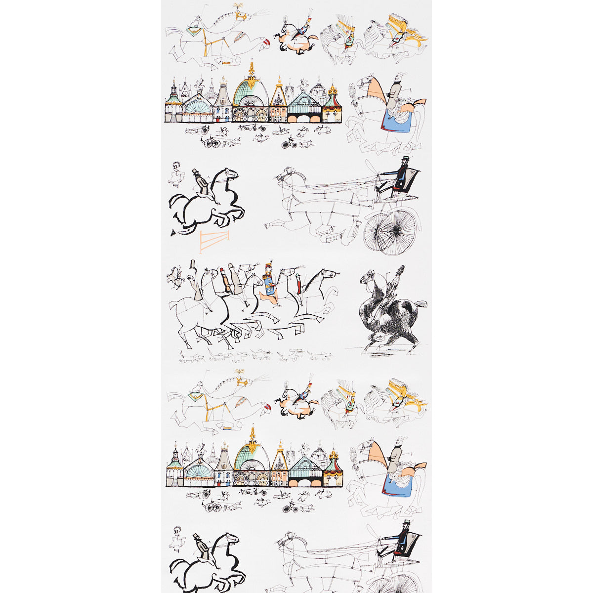 HORSES-MULTI-ON-WHITE-SCHUMACHER-2703960