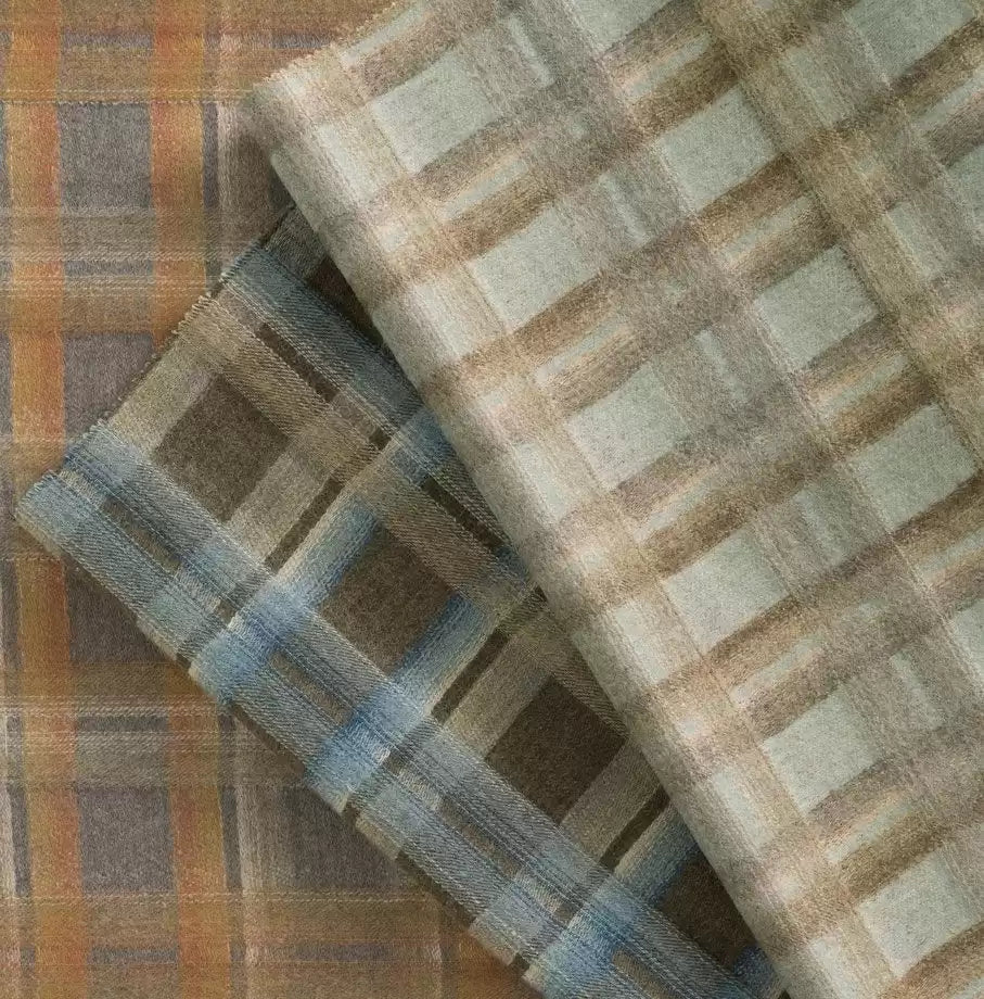 Rivoli Sévigné Blue/Beige/Mocha - Nina Campbell - NCF4324-02 Fabric