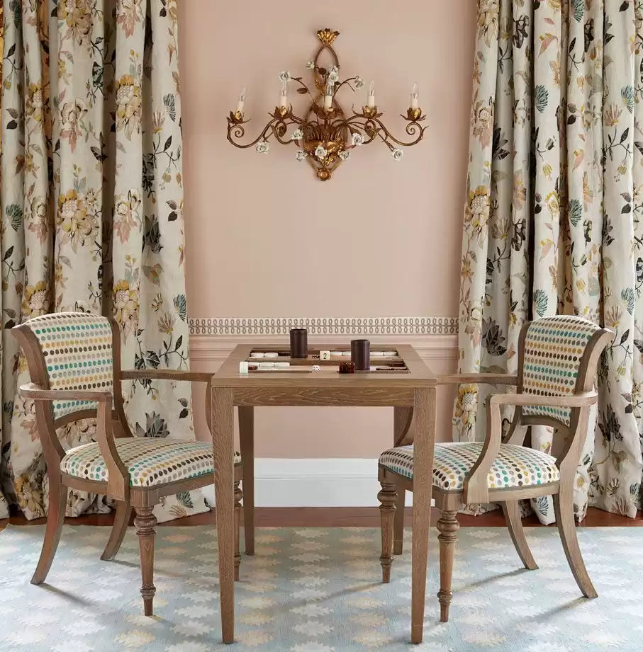 Les Indiennes Nemours Yellow/Aqua - Nina Campbell - NCF4332-02 Fabric