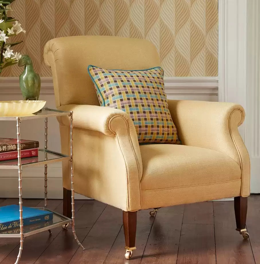 Poquelin Colette Yellow - Nina Campbell - NCF4312-08 -Fabric