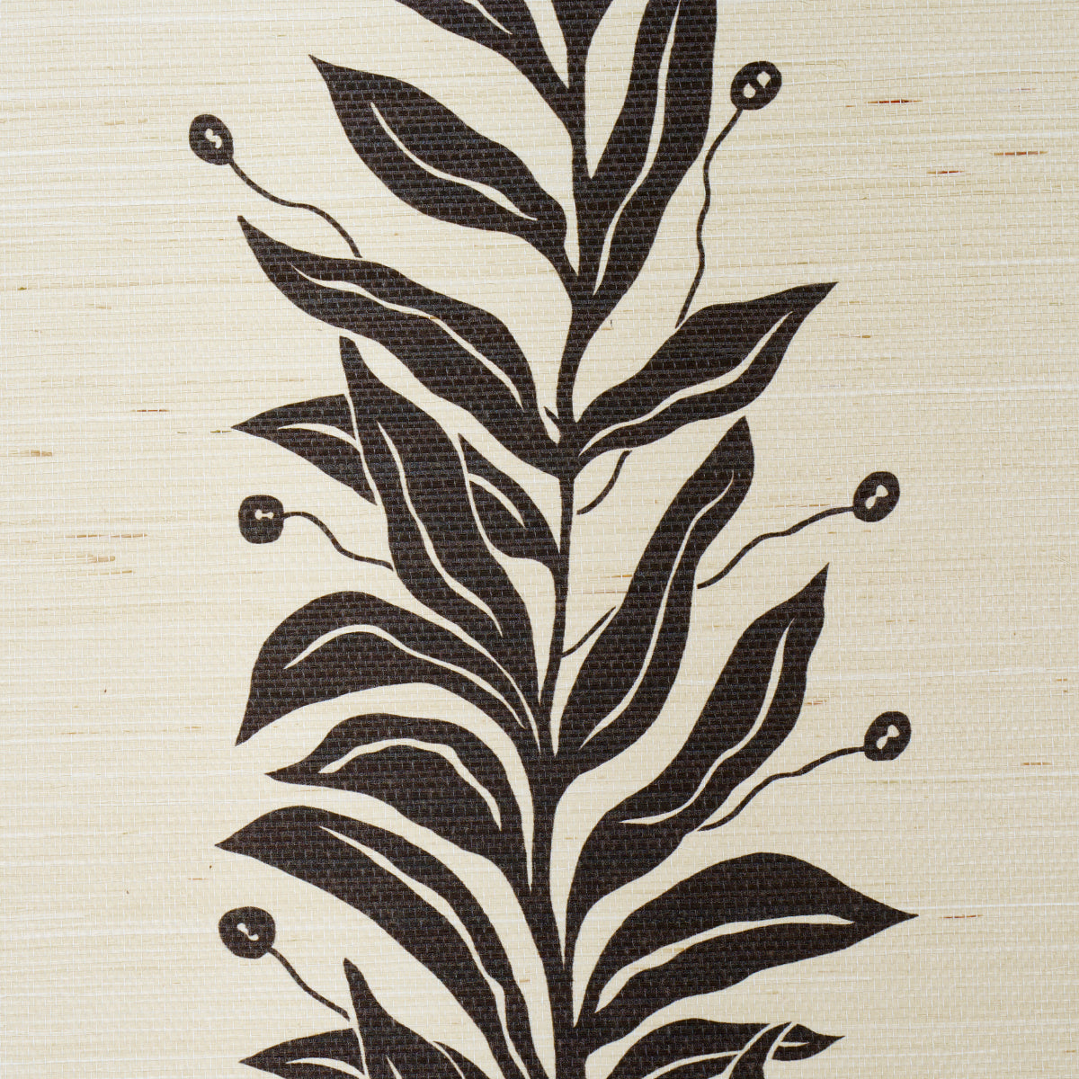 TENDRIL-STRIPE-SISAL-BLACK-CREAM-SCHUMACHER-5015562