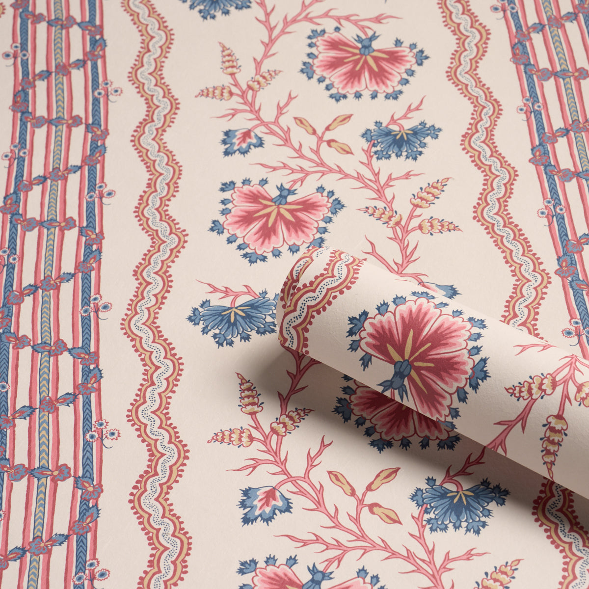 PARVATI-FLORAL-STRIPE-VERMILION-SCHUMACHER-5017331