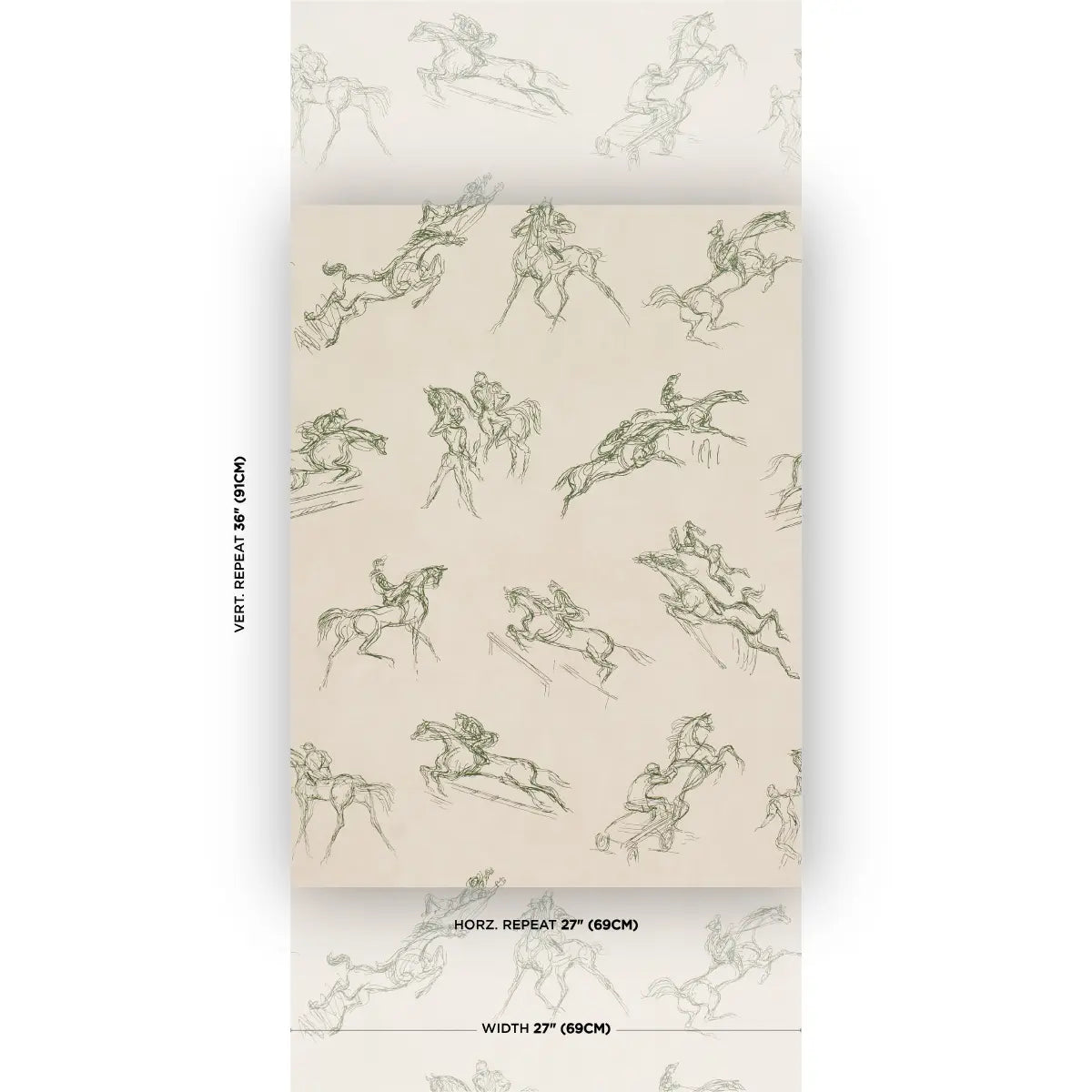 Tanbark - Olive - Schumacher 50173912 Wallcovering