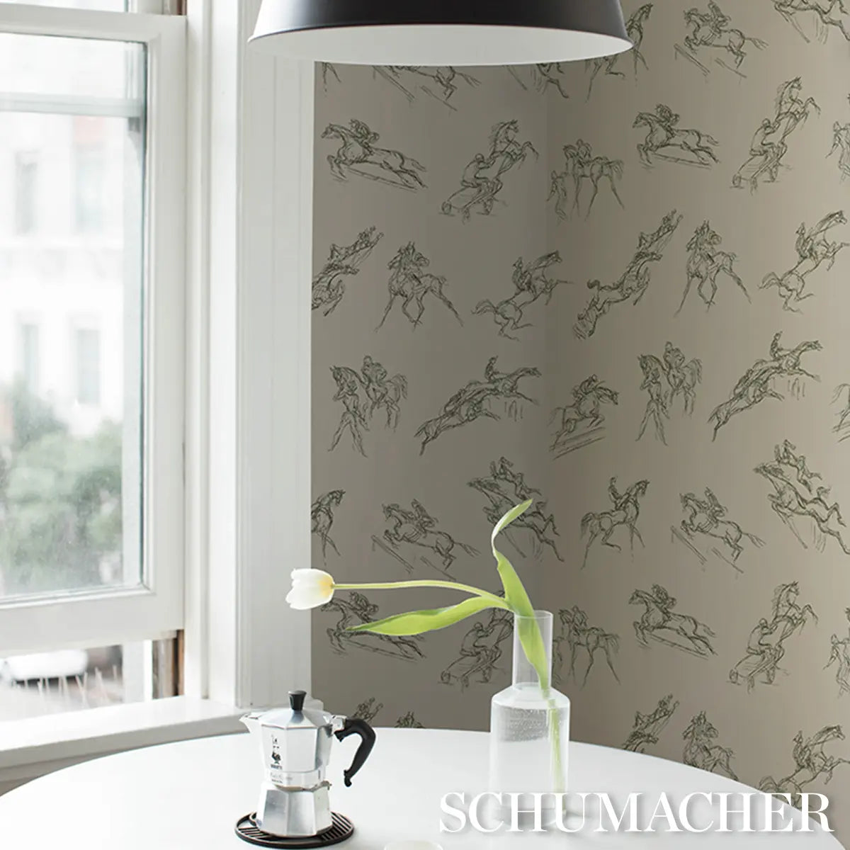 Tanbark - Olive - Schumacher 50173912 Wallcovering