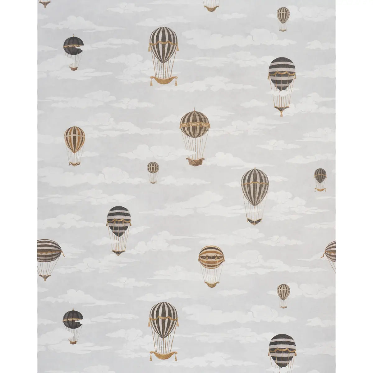 Up, Up And Away! - Grisaille - Schumacher 5018130 Wallcovering