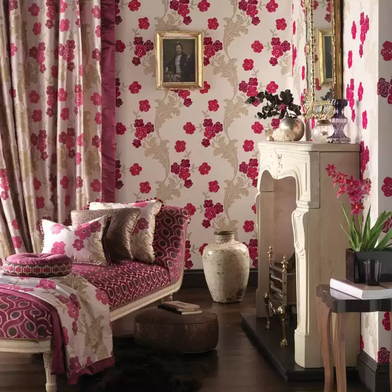 Pompadour Fontette - Osborne & Little - W6012-01 Wallcovering
