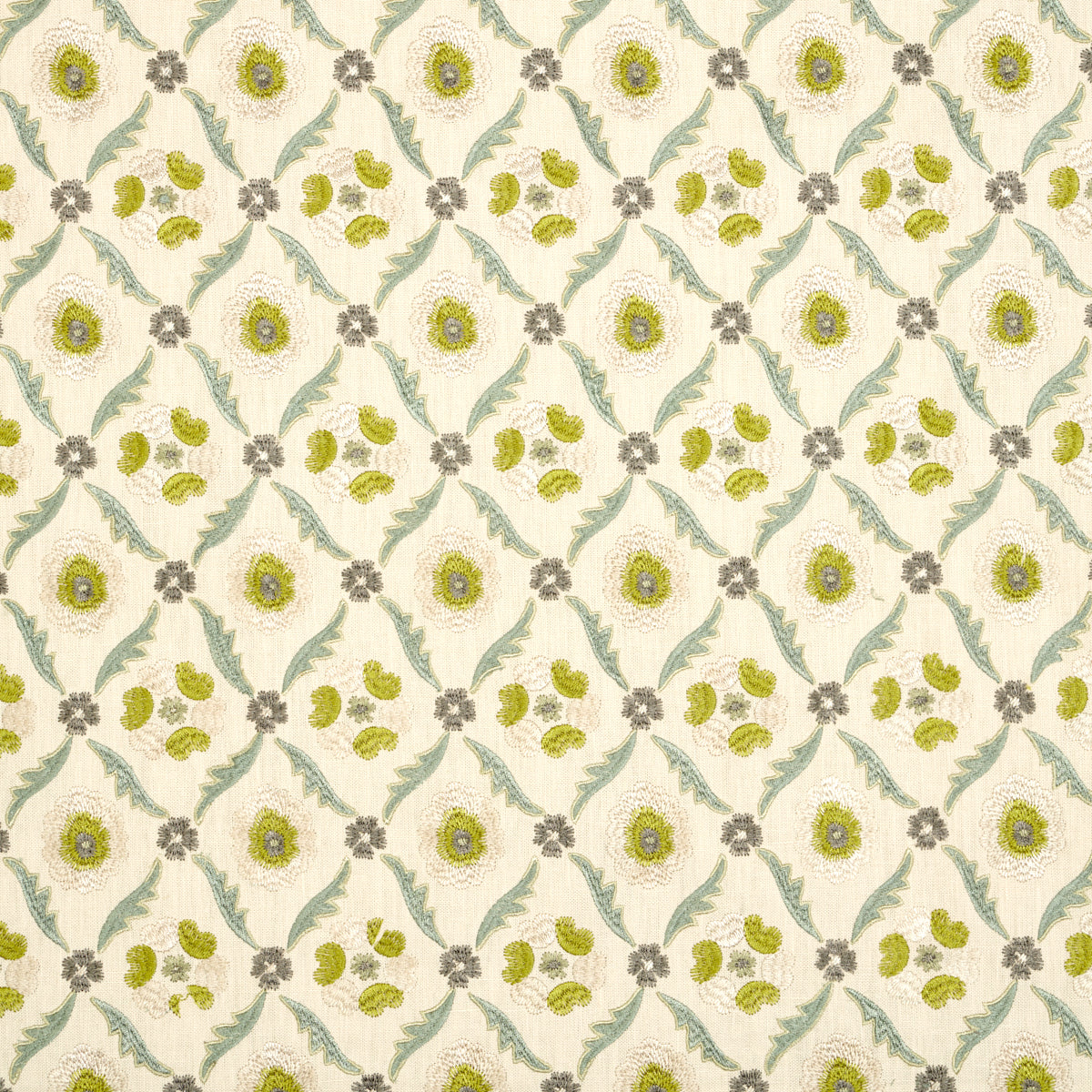 CLAREMONT-EMBROIDERY-CHARTREUSE-SCHUMACHER-65741