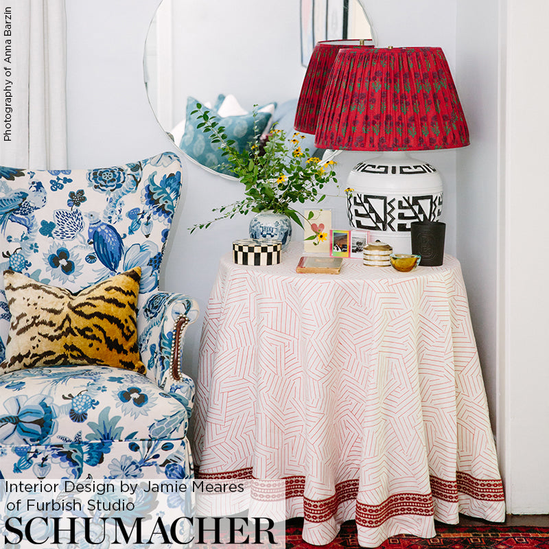 TALITHA-TAPE-RED-ON-NATURAL-SCHUMACHER-70646