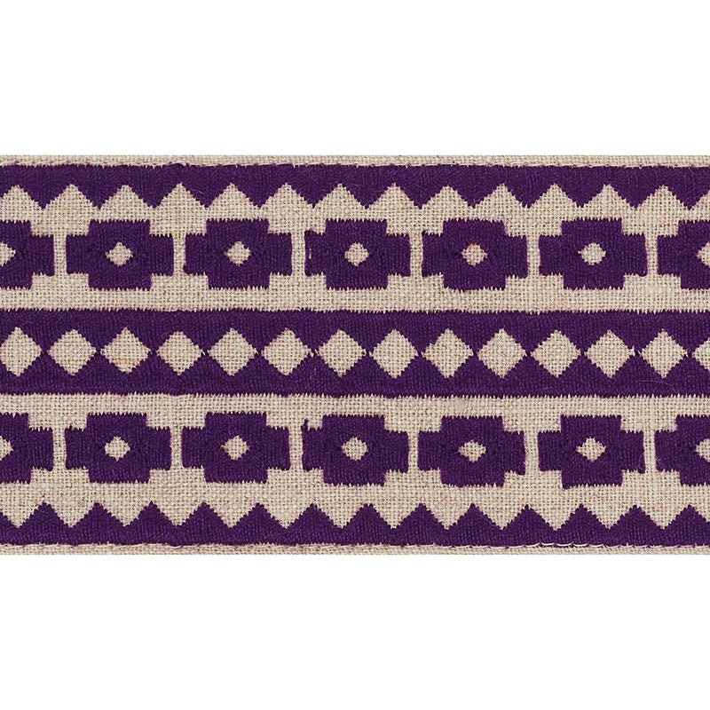 TALITHA-TAPE-VIOLET-ON-NATURAL-SCHUMACHER-70649