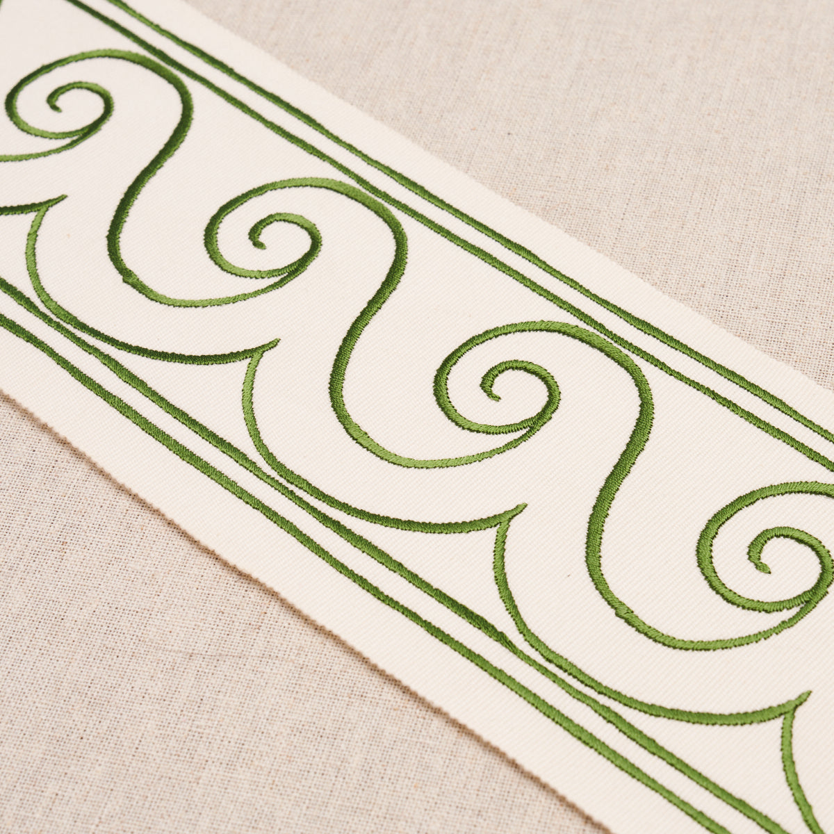 GREEK-WAVES-TRIM-GREEN-ON-IVORY-SCHUMACHER-70756
