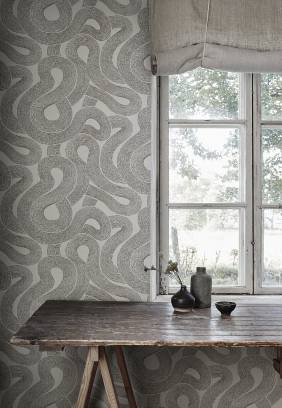 WSB 0805 0001 Zen White by Sandberg Wallcovering