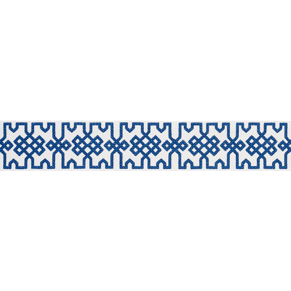 KNOTTED-TRELLIS-TAPE-BLUE-ON-WHITE-SCHUMACHER-80883