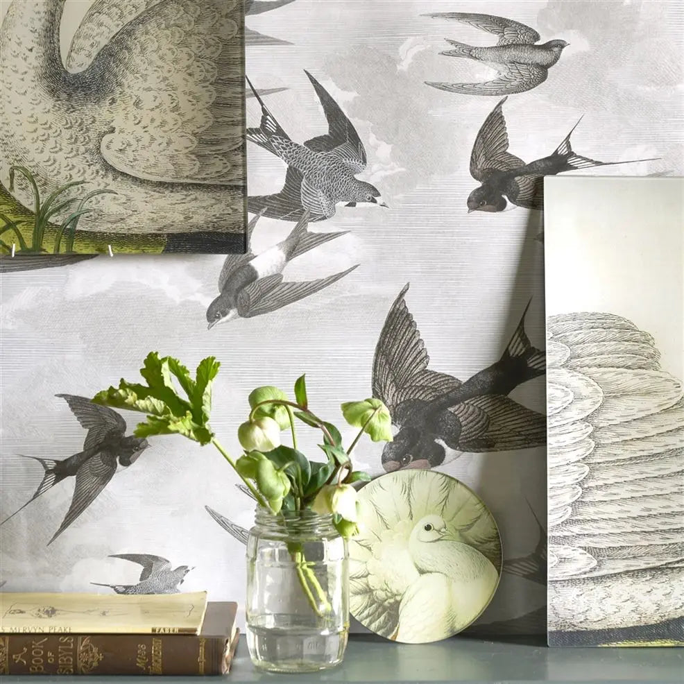 CHIMNEY SWALLOWS DAWN - John Derian - PJD6003-04 Wallcovering