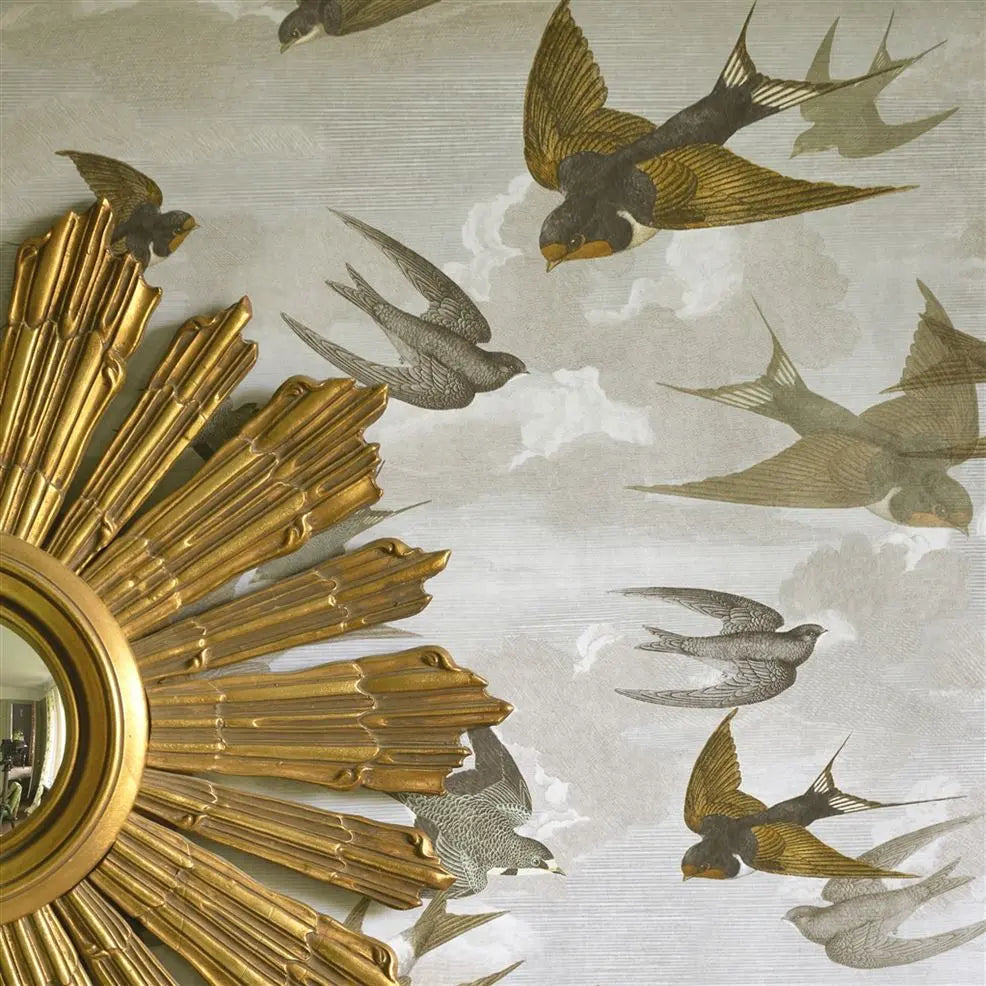 CHIMNEY SWALLOWS DAWN - John Derian - PJD6003-04 Wallcovering