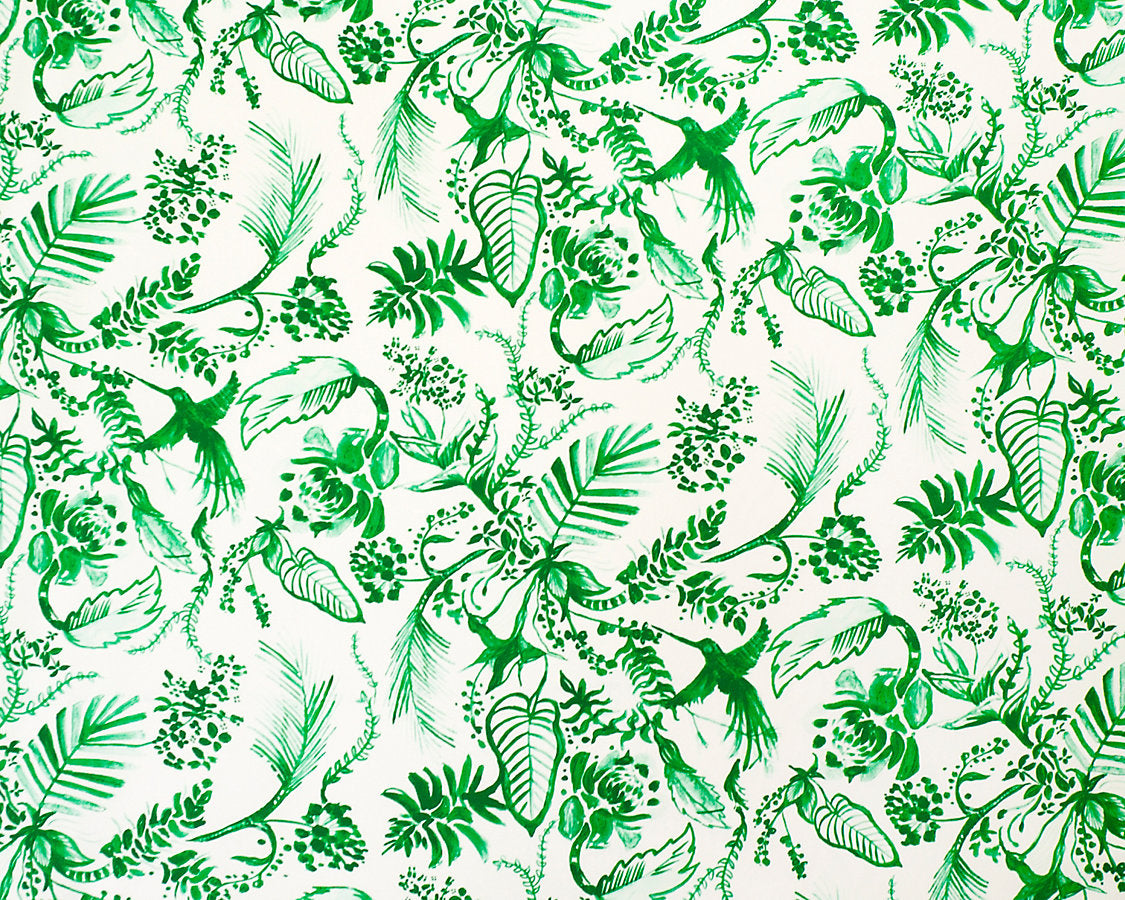 Hummingbird - Paradise Green - Scalamandre Fabric