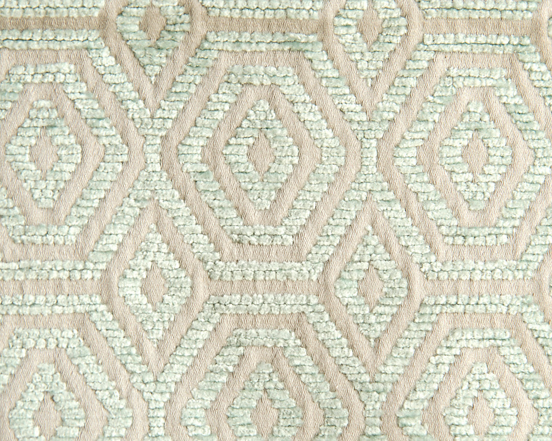 Geometric Drops - Aqua Harbor - Scalamandre Fabric