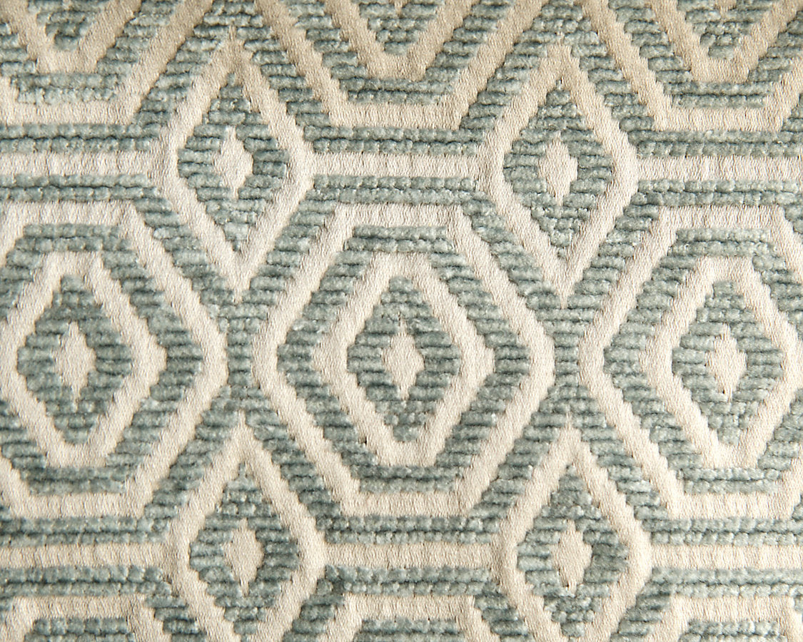 Geometric Drops - Cloudy Blue - Scalamandre Fabric