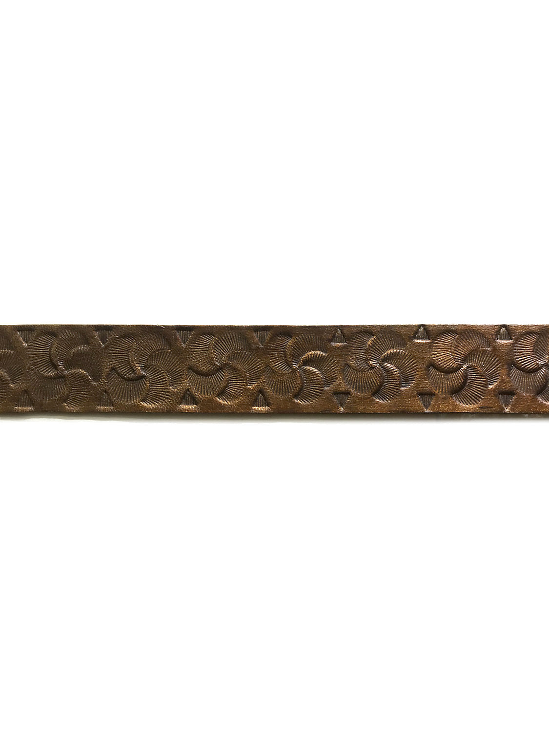 Cuir Scalloped Border - Bronze