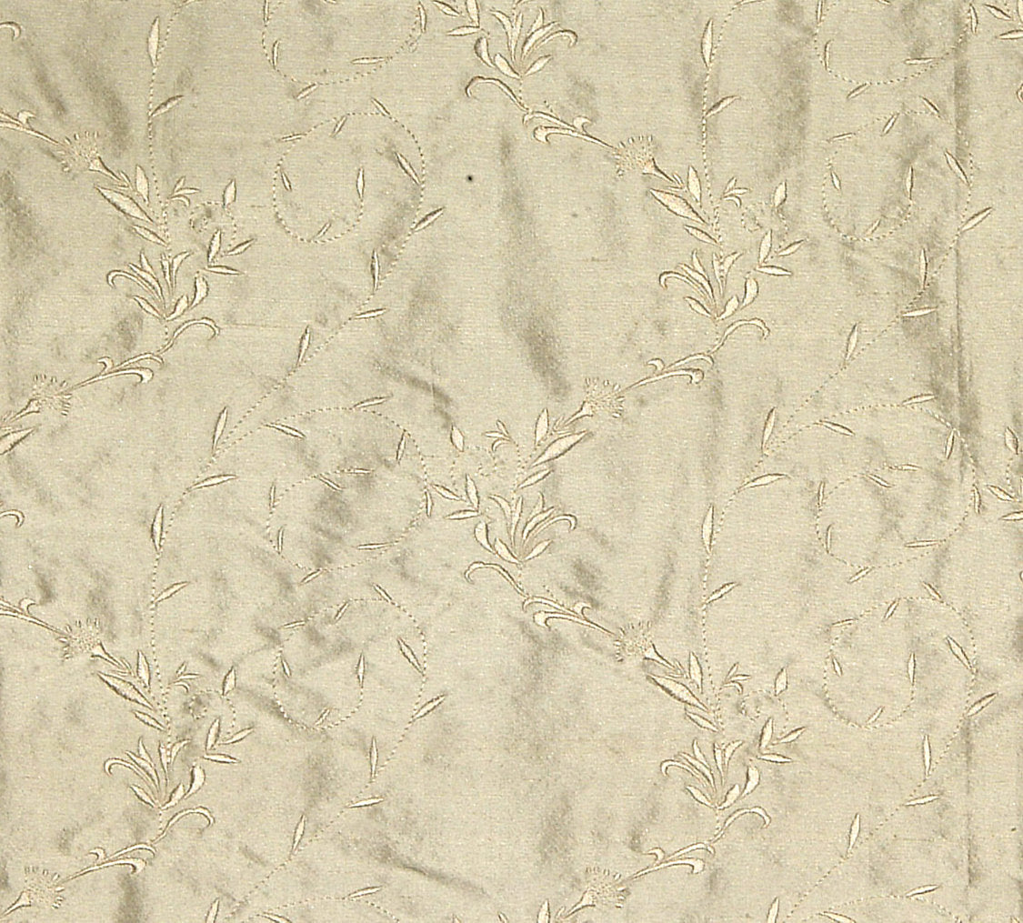 Honeysuckle Embroidery - Ivory - Scalamandre Fabric