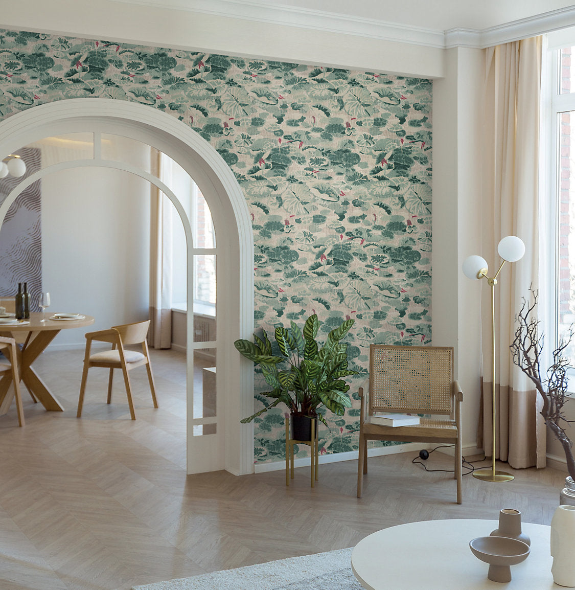 NINFEE - VINYL ACQUA CL WP36443 0004 WALLCOVERING by Colony