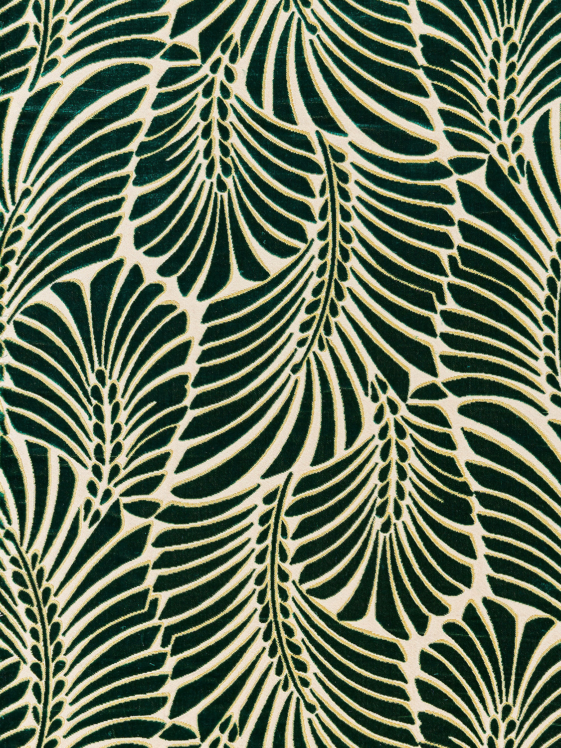 Plumes Silk Velvet - Viridian - Scalamandre Fabric