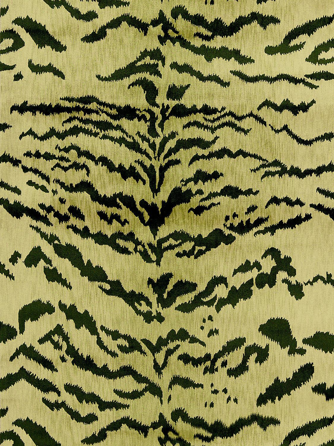 Tiger Lao Hau Ii - Green & Black - Scalamandre Fabric