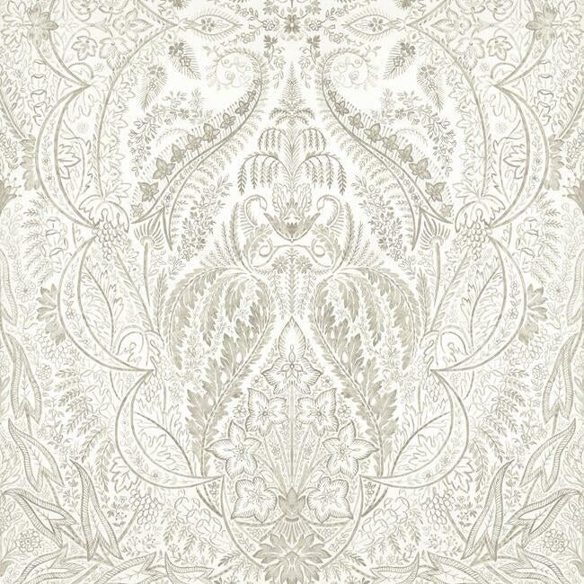 jaipur-paisley-damask-wall-mural-beige-white-york-wallcoverings-dm4913m