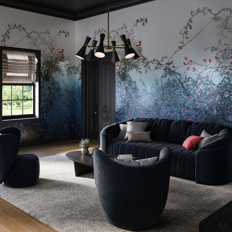 Trellis - TLS-003 WINDFLOWER - Innovations Wallcovering